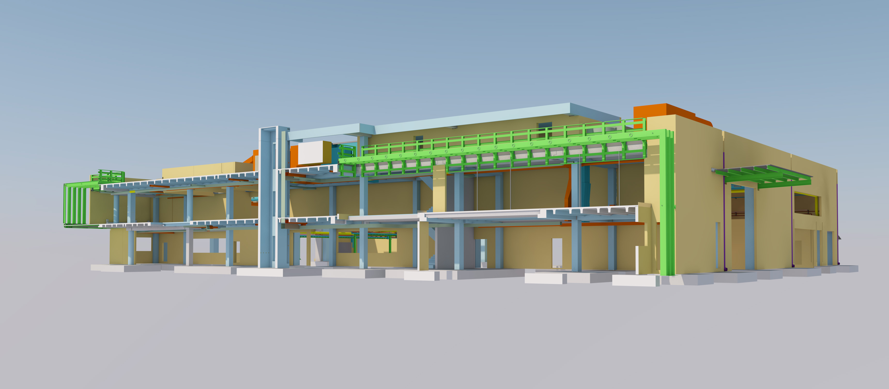 Edificio produttivo in BIM industry 4.0